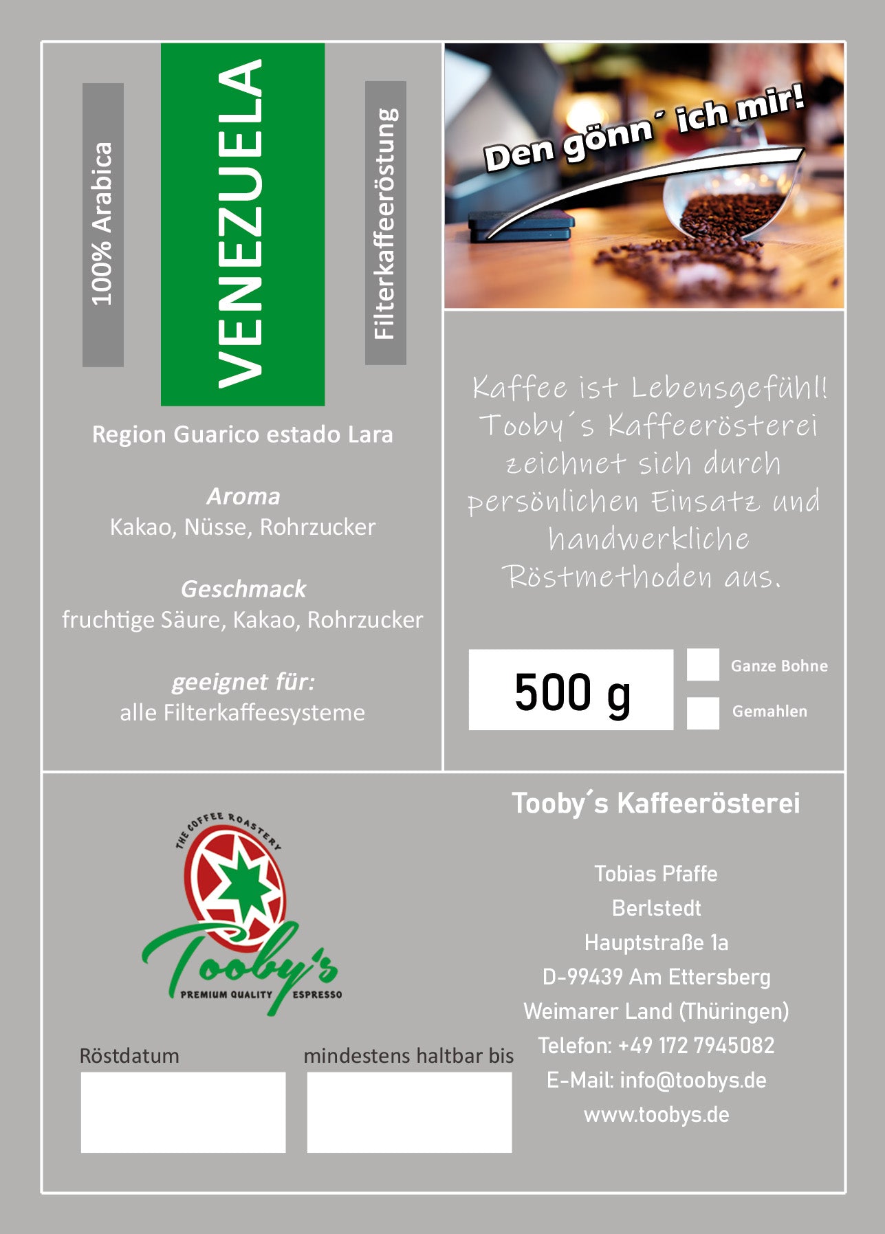 Filterkaffee VENEZUELA